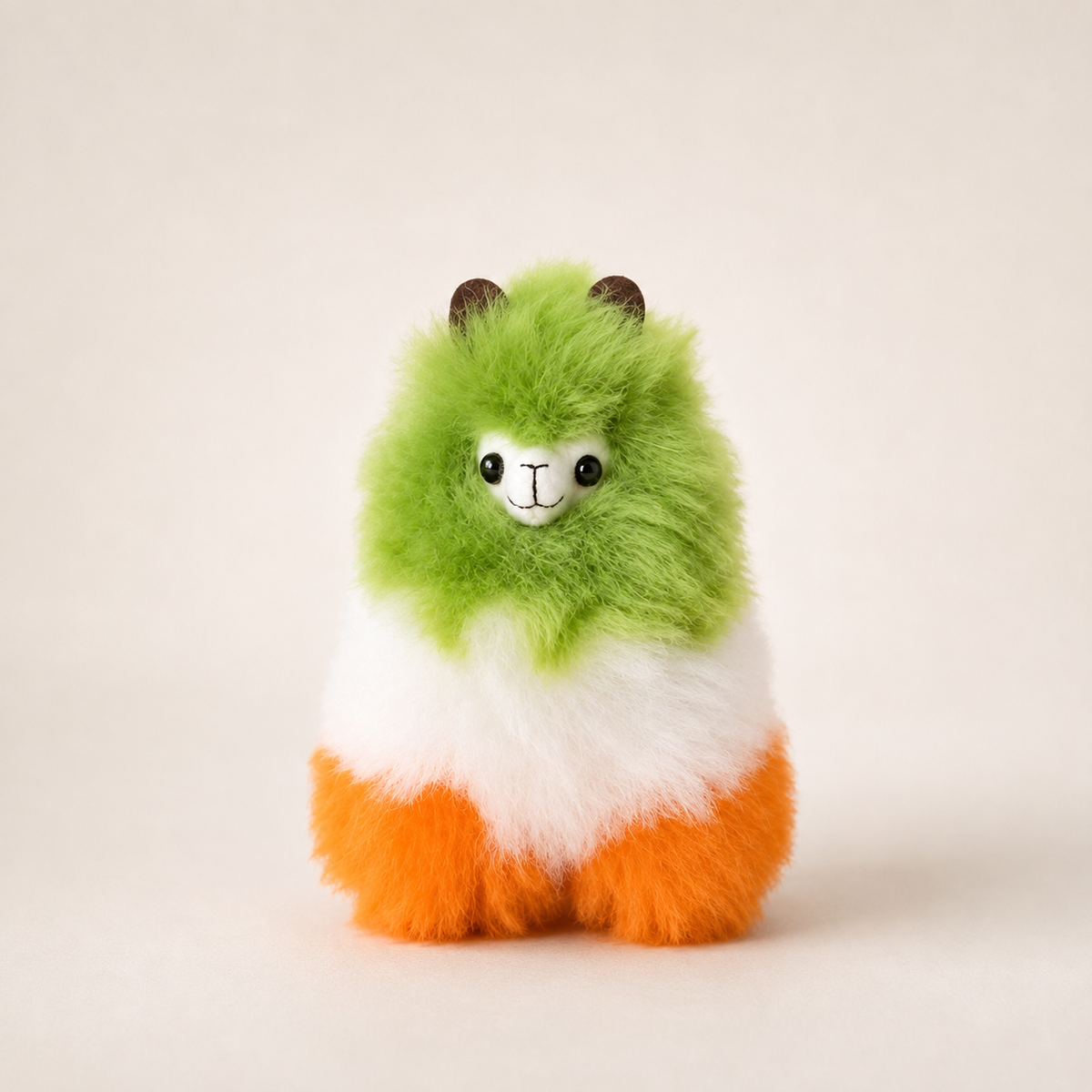 Irish Colours Small Llama approx. 18 cm shown in hand for size reference