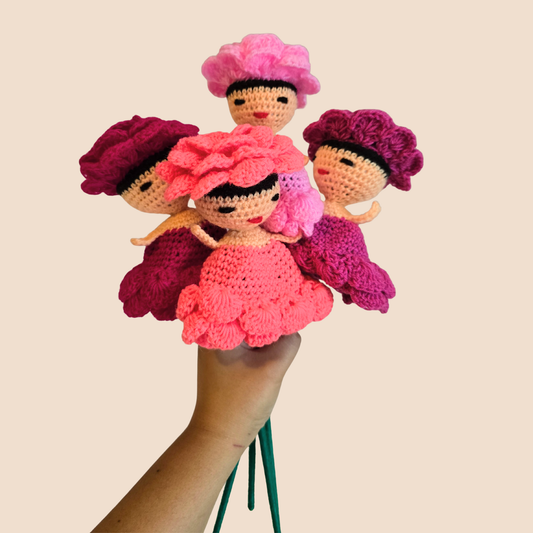 Juana’s Flowers | Handmade Crochet Flower Dolls from Peru