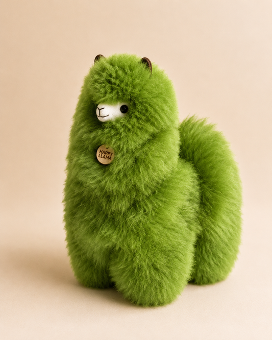 Emerald llama genuine baby alpaca fibre texture