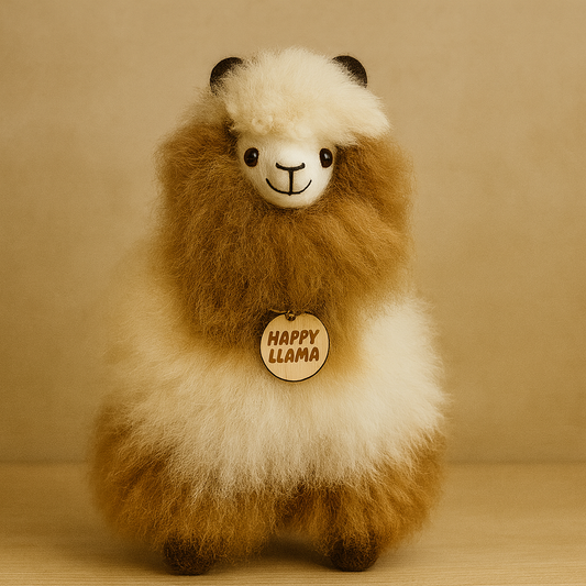 Happy Llama – Medium - Pink & Brown