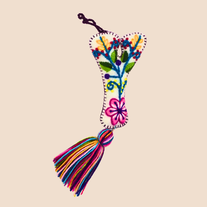 Hand-Embroidered Felt Letters – Colorful Andean Style