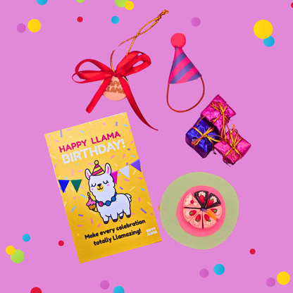 Happy Birthday Llama Gift Kit – Celebrate Every Moment!