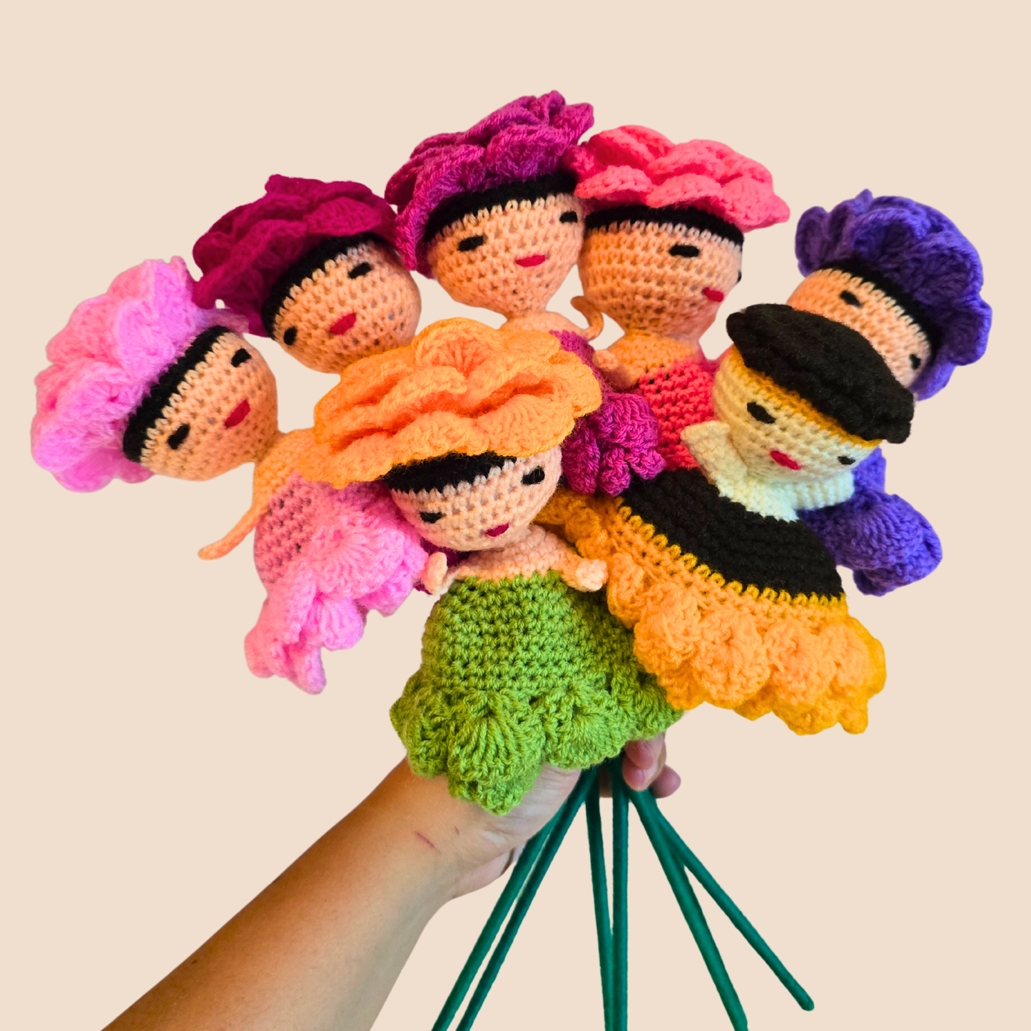 Juana’s Flowers | Handmade Crochet Flower Dolls from Peru