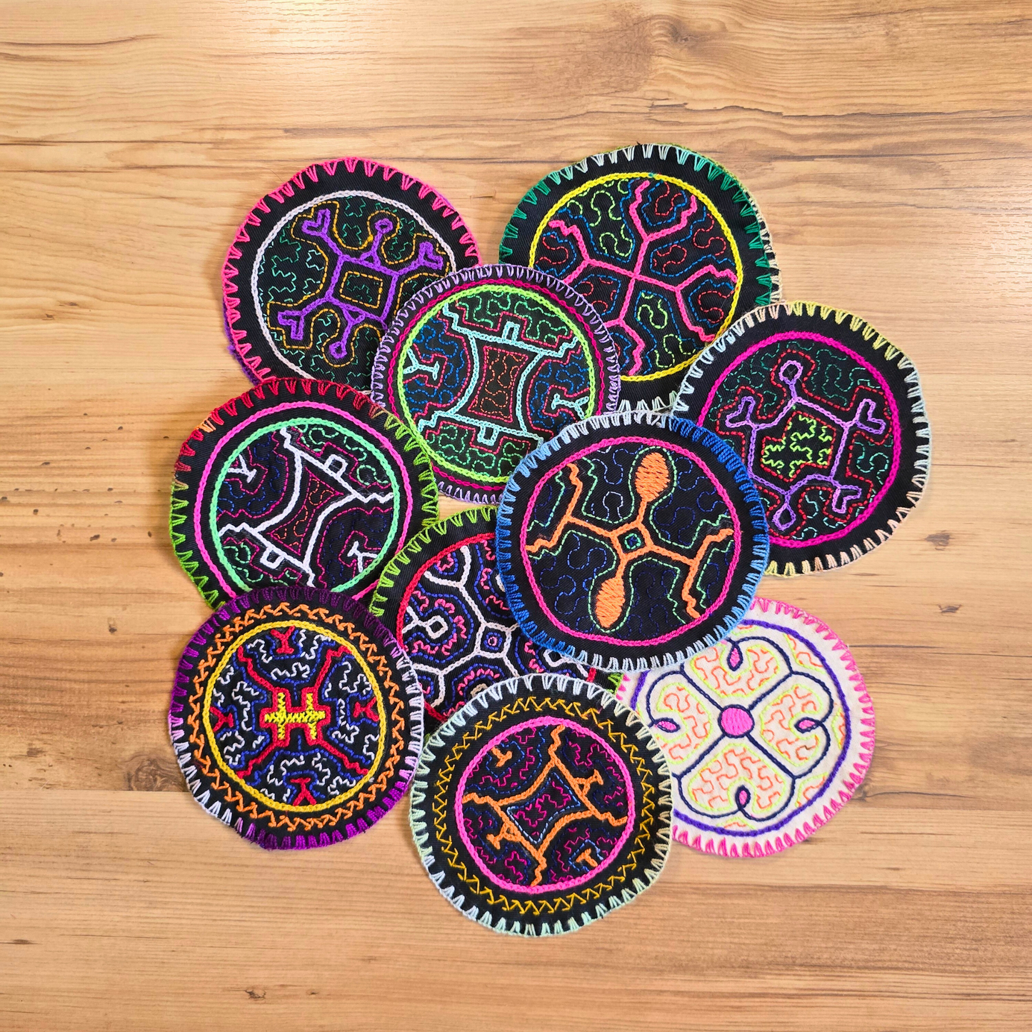 Shipibo Textile Altar – Rustic Wall