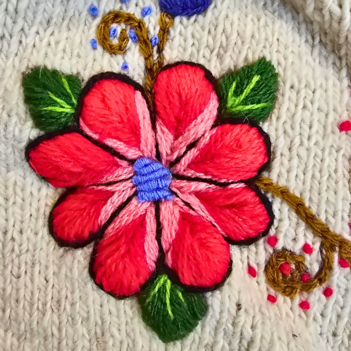 Handmade Wool Hats – Floral Embroidery Collection
