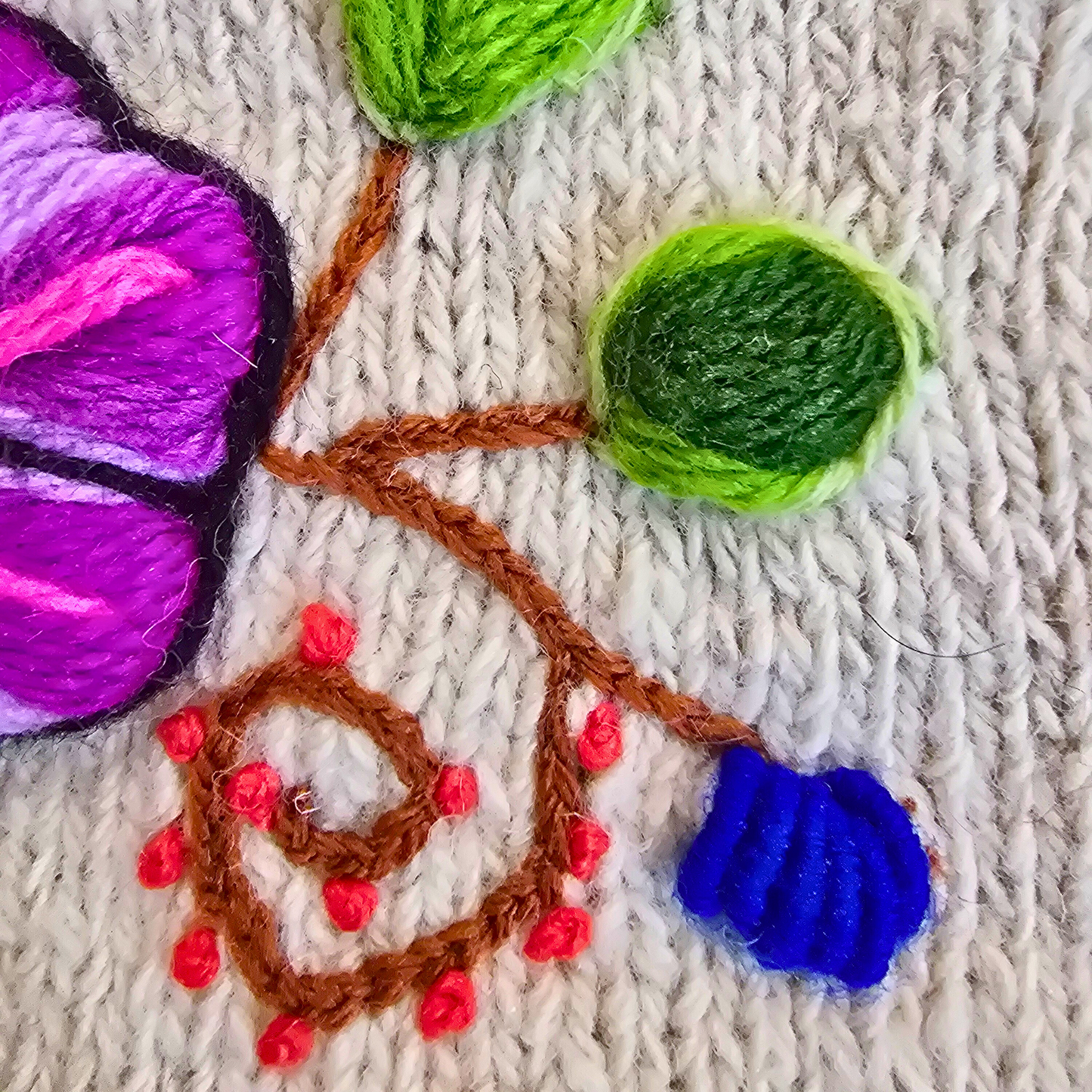 Handmade Wool Hats – Floral Embroidery Collection