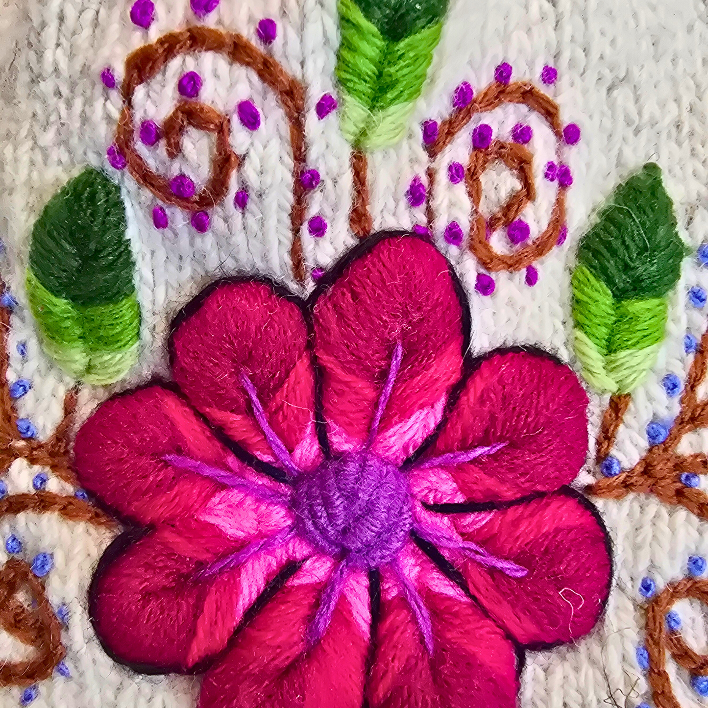 Handmade Wool Hats – Floral Embroidery Collection