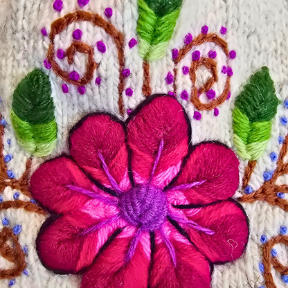 Handmade Wool Hats – Floral Embroidery Collection