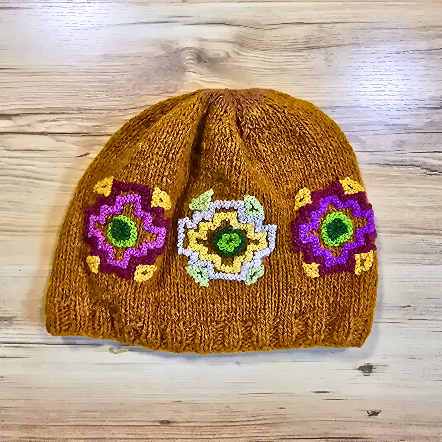 Handmade Wool Hats – Floral Embroidery Collection