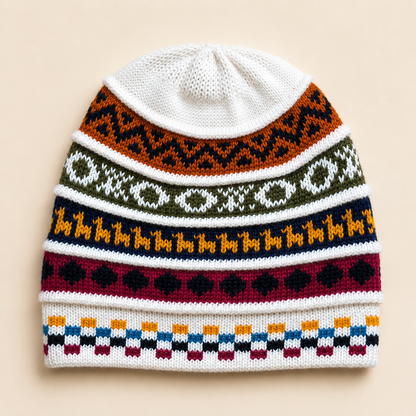 Reversible Alpaca Beanie – Handmade in Peru
