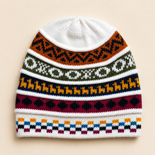 Reversible Alpaca Beanie – Handmade in Peru
