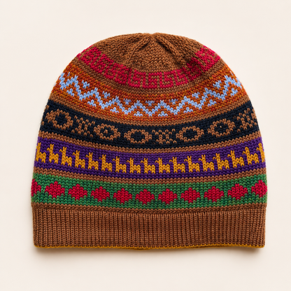 Reversible Alpaca Beanie – Handmade in Peru