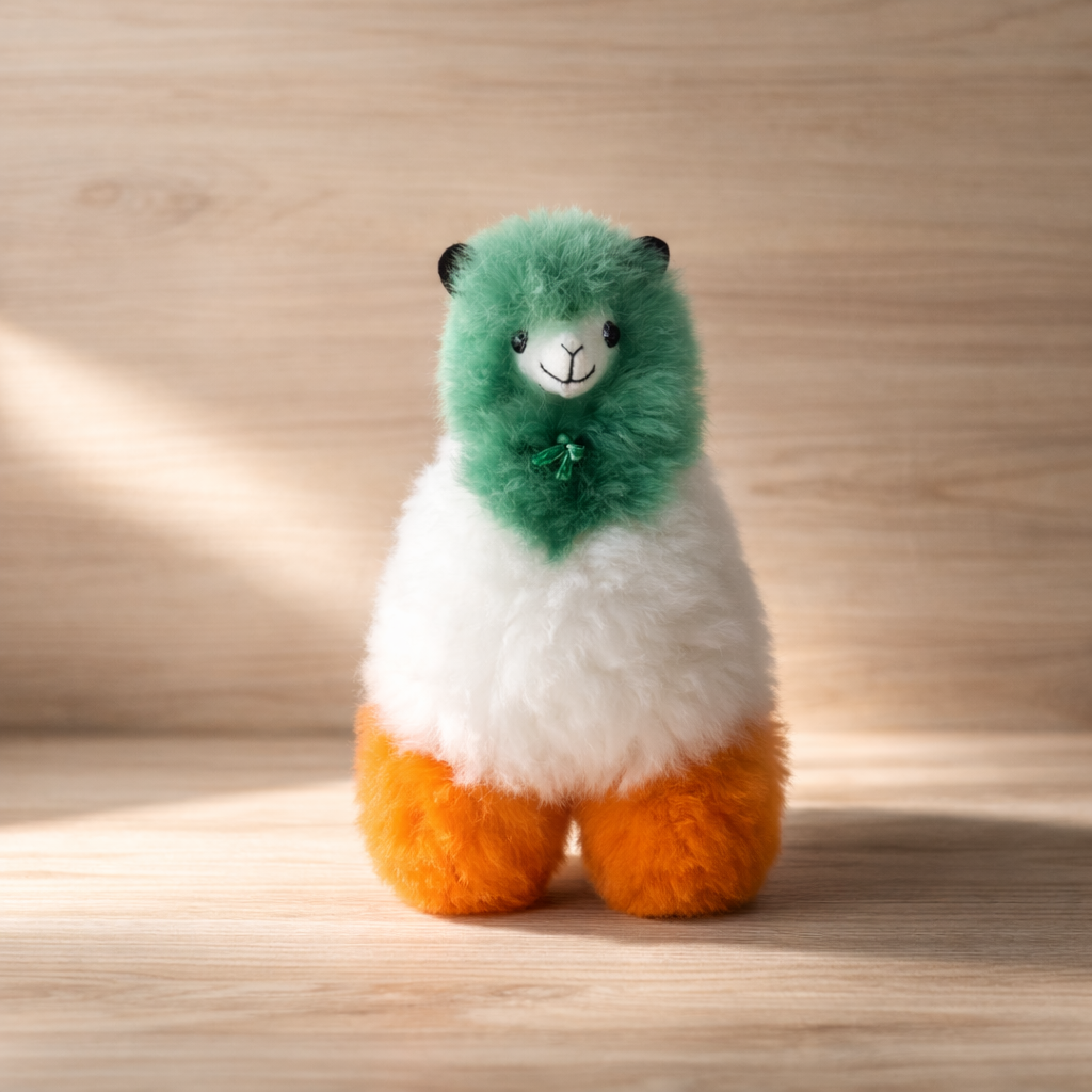 Irish Colours Medium Classic Llama handmade from baby alpaca fibre