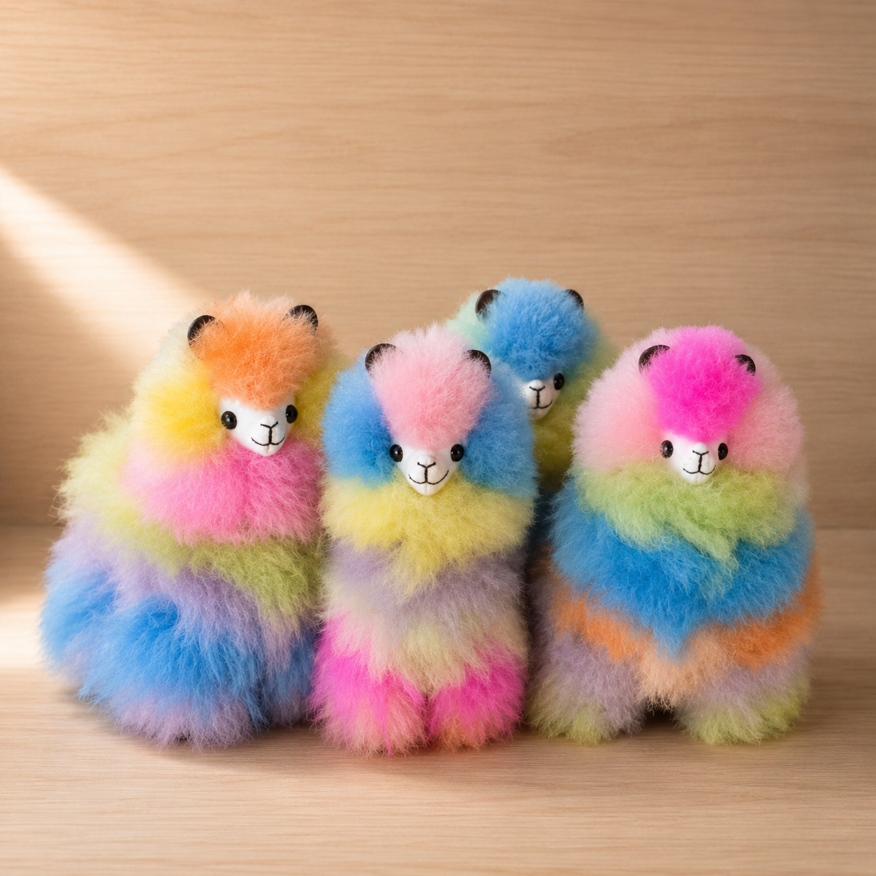 Colourful Claddagh Llamas handmade from baby alpaca fibre inspired by Galway Ireland