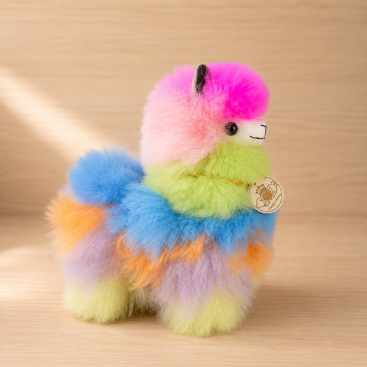 Side view of Claddagh Llama handmade baby alpaca gift from Galway Ireland