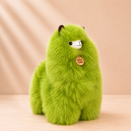 Emerald Large handmade baby alpaca llama from the Irish Collection