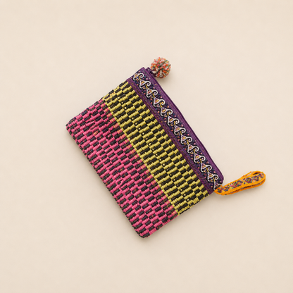 Handwoven Peruvian Pouch | Handmade Cosmetic & Travel Bag | Happy Llama Ireland