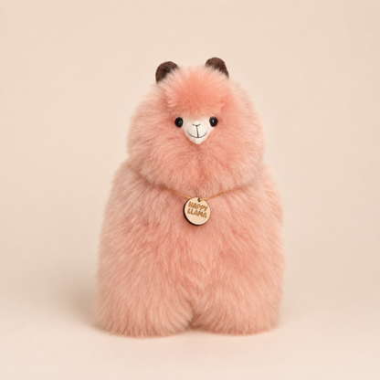 Peach Blush large baby alpaca llama from Happy Llama