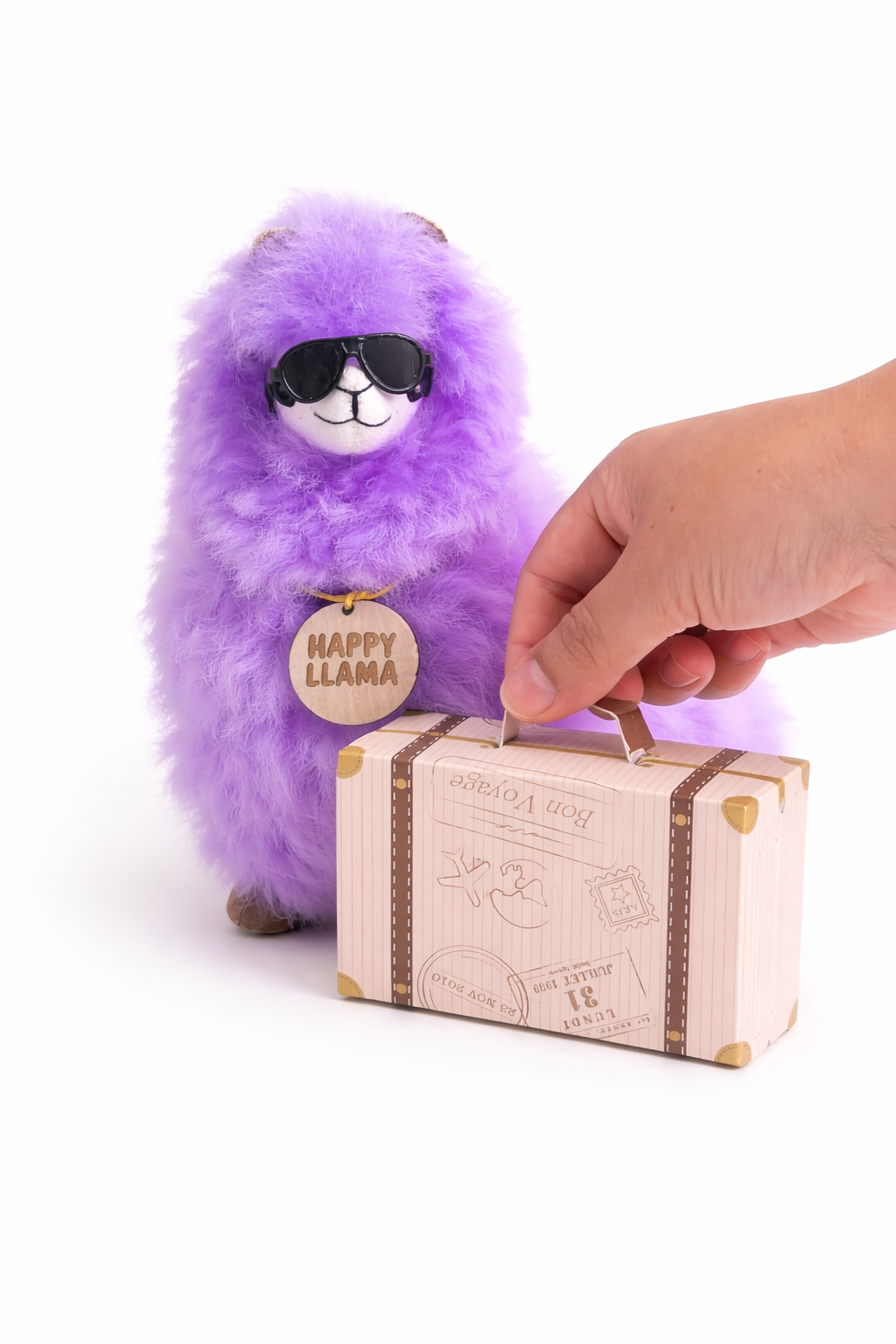 ✈️Travel Alpaca Llama Gift Set – Handmade Baby Alpaca | Happy Llama