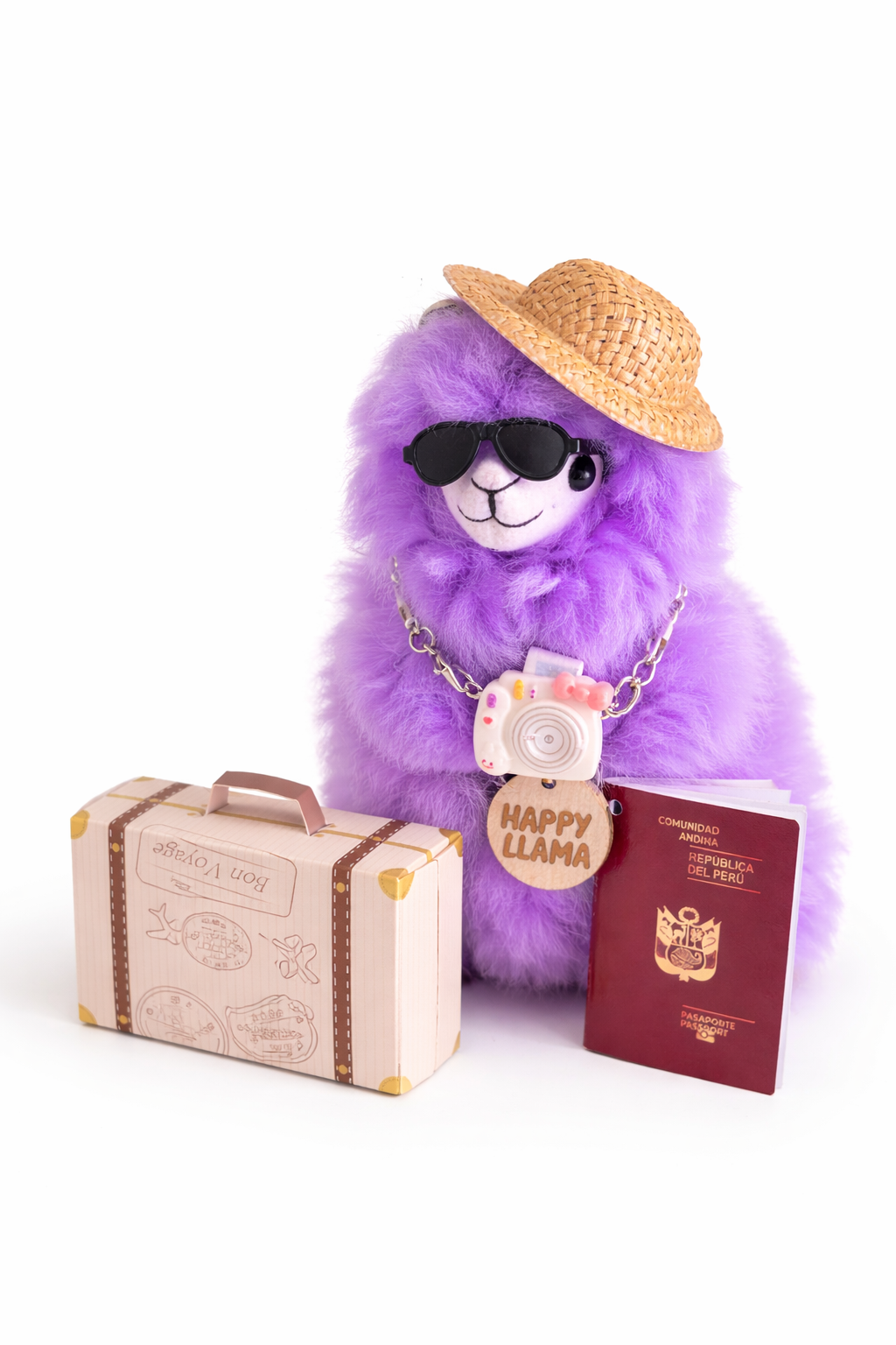 ✈️Travel Alpaca Llama Gift Set – Handmade Baby Alpaca | Happy Llama